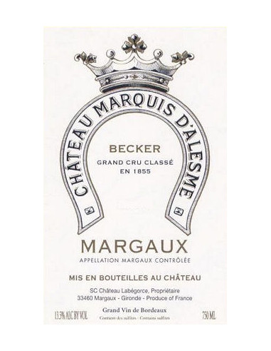 Chateau Marquis D'Alesme Becker